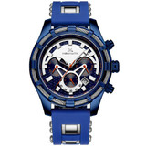 Luxury Brand Waterproof Silicone Strap Chronograph Men Watches