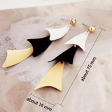 Multilayer Leaves Tassel Dangle Earring Women Party Jewelry