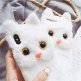 3D Cute Cat Furry iPhone Case
