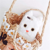 3D Cute Cat Furry iPhone Case