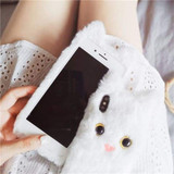 3D Cute Cat Furry iPhone Case