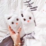 3D Cute Cat Furry iPhone Case