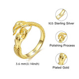 Authentic 925 Sterling Silver Mermaid Open Size Finger Ring