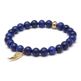 Lapis Lazuli Stone Tibetan Silver Wing Beaded Men Bracelets Lapis Lazuli Stone Tibetan Silver Wing Beaded Men Bracelets