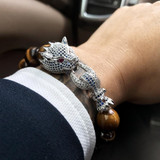Luxury Handmade Natural Stone Tiger eye Men Bracelets