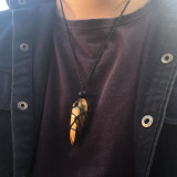 Hemp Wrapped Purple Natural Stone Amethyst Necklace