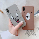 Cute Cartoon Phone Cases For iPhone X XR XS Max 8 7 6 6S Plus