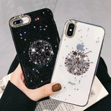 For iPhone Case Luxury Glitter Diamond Cover Phone Cases