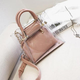 New Transparent Women Bags Casual Jelly Composite Bag