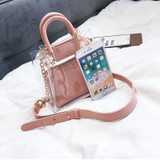 New Transparent Women Bags Casual Jelly Composite Bag