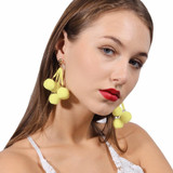 Bohemian Colorful Beaded Tassel Dangle Drop Earrings Brincos
