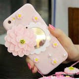 Flower Mirror iPhone 7 8plus 6s X XS MAX XR Cell Phone Case