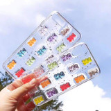 Cute 3D Gummy Bear Candy Color Transparent iPhone Cases