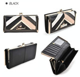 Unique Geometric Luxury Design  Long Wallet