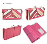 Unique Geometric Luxury Design  Long Wallet