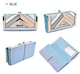 Unique Geometric Luxury Design  Long Wallet