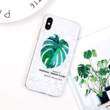 Leaves Cactus Potted Plant Quotes Shell Pattern Phone Case Shell Back Cover iPhone