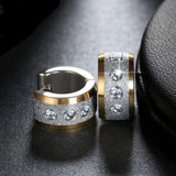 Stainless Steel Small Round Hoop Punk Rock Earring