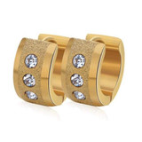 Stainless Steel Small Round Hoop Punk Rock Earring