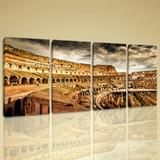 4 Piece Modern Wall Canvas Painting Rome Colosseum Building Home Decorative Art Picture Paint on Canvas Prints Modular picture