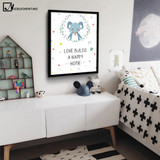 NICOLESHENTING Cartoon Bear Rabbit Minimalist Nordic Art Canvas Poster Painting Funny Qutoes Nursery Picture Children Room Decor NICOLESHENTING Cartoon Bear Rabbit Minimalist Nordic Art Canvas Poster Painting Funny Qutoes Nursery Picture Children Room Decor