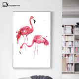 Watercolor Flamingo Poster Canvas Print Minimalist Wall Art Painting Decorative Picture for Living Room Decoration Home Decor Watercolor Flamingo Poster Canvas Print Minimalist Wall Art Painting Decorative Picture for Living Room Decoration Home Decor