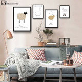 NICOLESHENTING Cartoon Dinosaur Bird Minimalist Nordic Art Canvas Poster Painting Funny Modern Nursery Picture Kids Room Decor