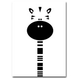 NICOLESHENTING Cartoon Animal Penguinl Zebra Minimalist Art Canvas Poster Painting Wall Picture Modern Home Baby Room Decoration
