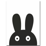 NICOLESHENTING Cartoon Pirate Hero Rabbit Minimalist Canvas Poster Nordic Art Painting Wall Picture Children Room Decoration