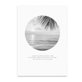 Beach Landscape Canvas Art Print Painting Poster, Nordic Style Wall Pictures for Home Decoration, Wall Decor BW003