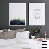 Forest Landscape Canvas Art Print Painting Poster, Nordic Style Wall Pictures for Home Decoration, Wall Decor BW004