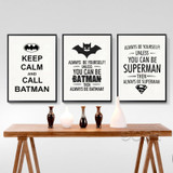 Super hero Quote Canvas Art Print Poster, Wall Pictures for Home Decoration,  Giclee Print Wall Decor