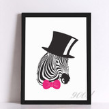 Elegant Zebra Canvas Art Print Painting Poster,  Wall Pictures for Home Decoration, Home Decor FA394
