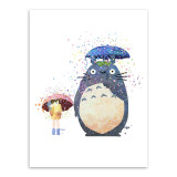 Watercolor Miyazaki Japanese Anime Movie Canvas A4 Art Print Poster Kawaii Totoro Wall Picture Kids Room Decor Painting No Frame
