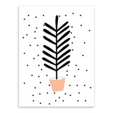 Modern Green Plants Cactus Leaf Poster A4 Triptych Nordic Living Room Wall Art Print Picture Home Decor Canvas Painting No Frame