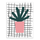 Modern Green Plants Cactus Leaf Poster A4 Triptych Nordic Living Room Wall Art Print Picture Home Decor Canvas Painting No Frame