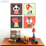 Animals Kids Art Prints Poster Living Room  Wall Picture Canvas Painting No Frame Home Decor