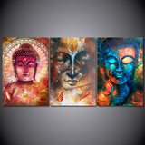 HD printed buddha wall art 3 piece canvas living room decoration modern wall art 3 pieces  Free shipping/NY-6262