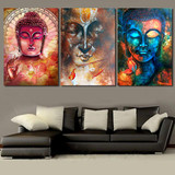 HD printed buddha wall art 3 piece canvas living room decoration modern wall art 3 pieces  Free shipping/NY-6262