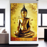 1 piece canvas art golden buddha framed art canvas painting posters and prints wall picture for living room ny-6639D 1 piece canvas art golden buddha framed art canvas painting posters and prints wall picture for living room ny-6639D
