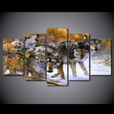 HD Printed Wolf on snowy mountain Painting on canvas room decoration print poster picture canvas Free shipping/ny-2045 HD Printed Wolf on snowy mountain Painting on canvas room decoration print poster picture canvas Free shipping/ny-2045