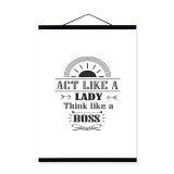 Vintage Typography Motivational Quotes Wooden Frame Poster Nordic Wall Art Print Picture Office Home Deco Canvas Painting Scroll