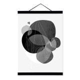 Modern Abstract Geometric Shape Wooden Framed Poster Nordic Living Room Canvas Painting Home Decor Wall Art Print Picture Scroll
