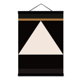 Abstract Color Geometric Shape Wooden Framed Posters Nordic Living Room Wall Art Print Picture Home Decor Canvas Painting Scroll