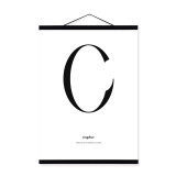 Minimalist Black White Typography Letter Quotes Wooden Framed Canvas Paintings Nordic Home Decor Wall Art Pictures Poster Scroll