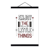 Vintage Retro Typography Inspirational Quotes Wood Framed Nordic Living Room Wall Art Picture Home Decor Canvas Painting Scroll