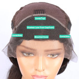 Glueless Curly Lace Front Human Hair Wigs Pre Plucked For Women Natural Black Brazilian Remy Lace Front Wigs With Baby Hair Eva