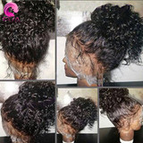 Glueless Curly Lace Front Human Hair Wigs Pre Plucked For Women Natural Black Brazilian Remy Lace Front Wigs With Baby Hair Eva