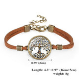 Butterfly Under Glass Pendant Rope Bracelet: Hutzell