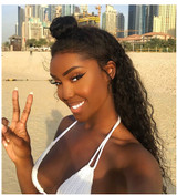 Luvin 360 Lace Frontal Wigs For Black Women Pre Plucked With Baby Hair Malaysian Curly Full Human Hair Lace Front Wig Deep Wave
